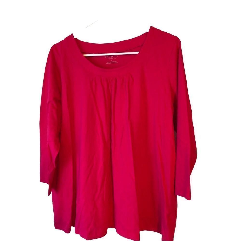 Talbots LS Scoop Neck Top NWOT 1X